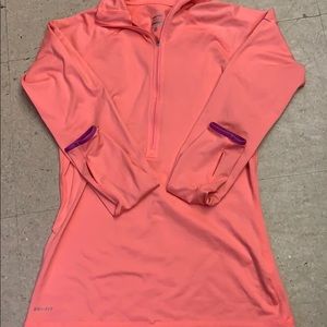 Nike 1/2 Zip Dri-Fit pullover - orange